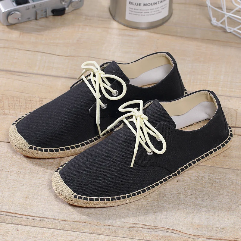DESAI 2019 Men’s Hemp Rope Shoes Spring Summer Lace Up Solid Espadrilles Canvas Shoes Men Fashion Casual Breathable Loafers
DESAI 2019 Men’s Hemp Rope Shoes Spring Summer Lace Up Solid Espadrilles Canvas Shoes Men Fashion Casual Breathable Loafers