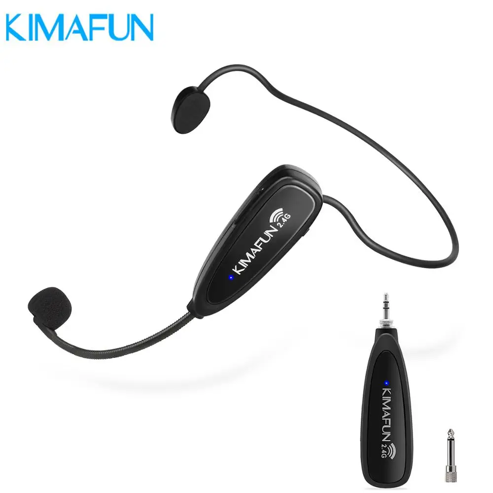 KIMAFUN KM G100 2 4G беспроводной микрофон Речевая гарнитура для звука громкоговорителя