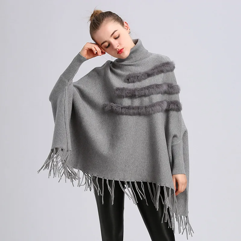 10 Style Women Loose Batwing Sleeve Poncho Autumn Long Pullover Knitwear Winter Warm Knitted Beaded Faux Fur Hoop Tassel Sweater
10 Style Women Loose Batwing Sleeve Poncho Autumn Long Pullover Knitwear Winter Warm Knitted Beaded Faux Fur Hoop Tassel Sweater