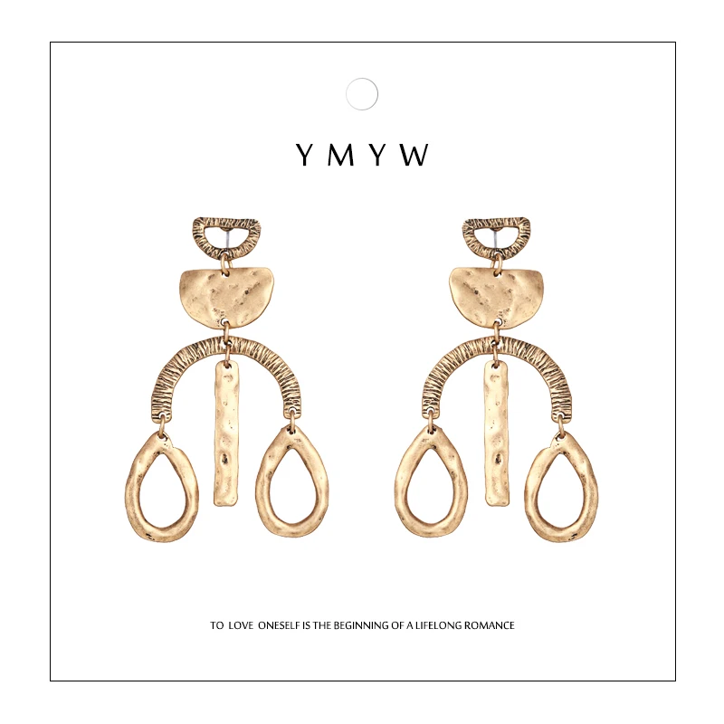 YMYW Trendy Retro Zinc Alloy Geometric Dangle Drop Earrings Gold/Silver Ethnic Hyperbole Punk Accessaries Female Party Brincos
YMYW Trendy Retro Zinc Alloy Geometric Dangle Drop Earrings Gold/Silver Ethnic Hyperbole Punk Accessaries Female Party Brincos