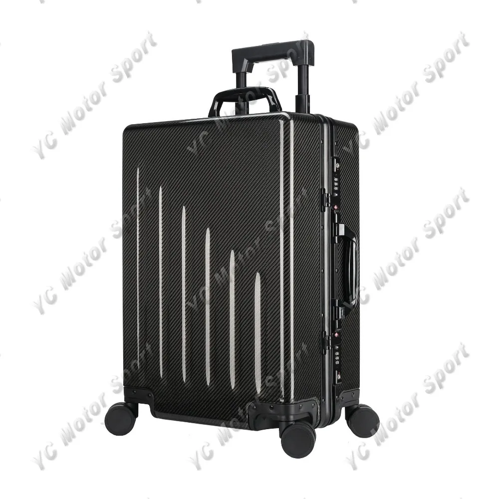 New Style 54*36*22CM Carbon Fiber Glossy Finish High-end temperament Luggage Case Fit For Unisex Men Women Student
New Style 54*36*22CM Carbon Fiber Glossy Finish High-end temperament Luggage Case Fit For Unisex Men Women Student