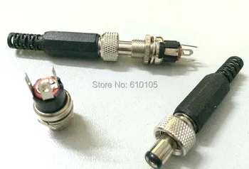 20 sets Lockable 5.5mm x 2.5mm DC Plug Copper Power DC Socket Panel Connector 
20 sets Lockable 5.5mm x 2.5mm DC Plug Copper Power DC Socket Panel Connector