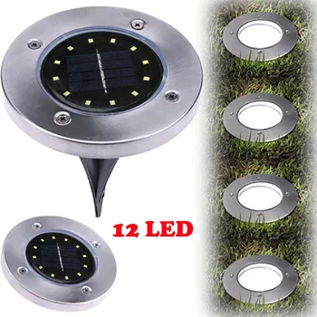 12 LED Solar Power Buried Light Ground Lamp Outdoor Path Way Garden Decking Garden Path Spot Recessed Inground Lighting 0530#
12 LED Solar Power Buried Light Ground Lamp Outdoor Path Way Garden Decking Garden Path Spot Recessed Inground Lighting 0530#