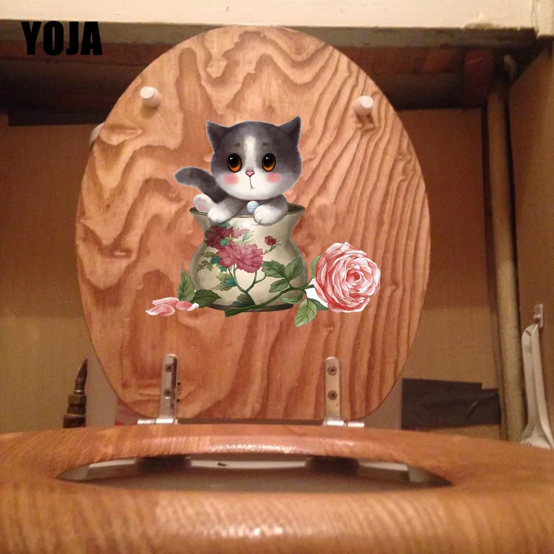 YOJA 23.7*21.4CM Lovely Cat Girl Bedroom Wall Decor Decal Bathroom Toilet Sticker T1-0082
YOJA 23.7*21.4CM Lovely Cat Girl Bedroom Wall Decor Decal Bathroom Toilet Sticker T1-0082
