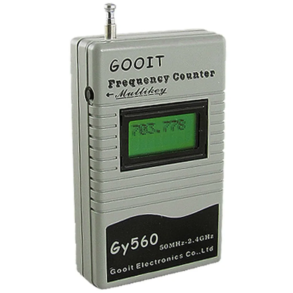 Frequency Counter meter tester for Two-Way Radio Transceiver GSM 50MHz-2.4GHz 7 DIGIT LCD Display with Signal Meter GY560
Frequency Counter meter tester for Two-Way Radio Transceiver GSM 50MHz-2.4GHz 7 DIGIT LCD Display with Signal Meter GY560