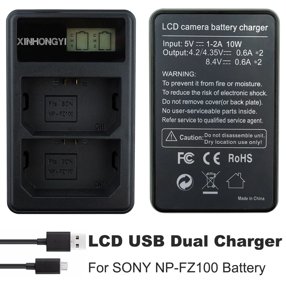 NP-FZ100 Battery LCD Display USB Dual Channel Camera NP FZ100 Battery Charger for Sony a9 a7RIII a7III lpha 9R, A9R, Alpha 9S
NP-FZ100 Battery LCD Display USB Dual Channel Camera NP FZ100 Battery Charger for Sony a9 a7RIII a7III lpha 9R, A9R, Alpha 9S