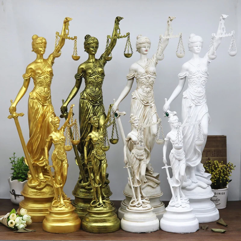 Ancient Greece Presided Over Justice Law Balance Goddess Themis Resin Sculpture Court Law Firm Figurines Home Decoration Crafts
Ancient Greece Presided Over Justice Law Balance Goddess Themis Resin Sculpture Court Law Firm Figurines Home Decoration Crafts