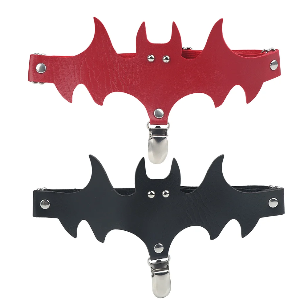 New Fashion Style Black Red Bat Goth Stocking Suspender Exaggerated Christmas Halloween Legs Ring Garter Belt
New Fashion Style Black Red Bat Goth Stocking Suspender Exaggerated Christmas Halloween Legs Ring Garter Belt