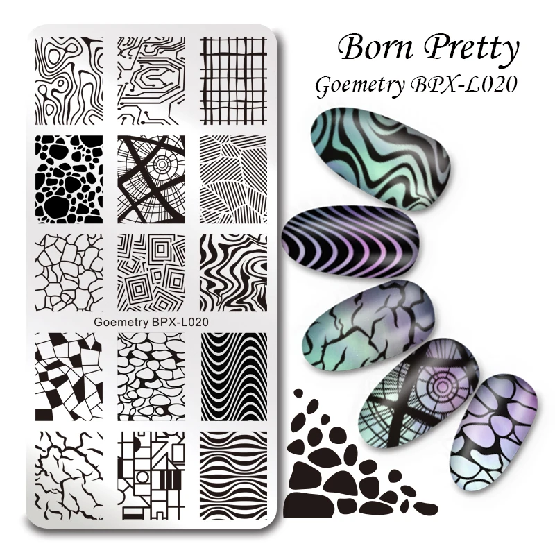 BORN PRETTY Geometric Pattern Stamping Template Rectangle Manicure Nail Art Image Plate BPX-L020
BORN PRETTY Geometric Pattern Stamping Template Rectangle Manicure Nail Art Image Plate BPX-L020