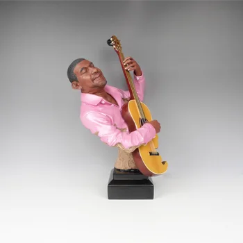 Temple painted European Style Craft Guitar Player Resin Figures Guitarist Ornaments Home Bar Decoration Creative Gift
Temple painted European Style Craft Guitar Player Resin Figures Guitarist Ornaments Home Bar Decoration Creative Gift