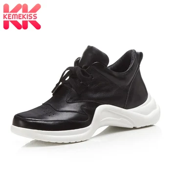 KemeKiss Women Vulcanized Sneakers Real Leather Quality Shoes Women 2019 Brand Outdoor Wedges Jogging Hiking Shoes Size 34-39
KemeKiss Women Vulcanized Sneakers Real Leather Quality Shoes Women 2019 Brand Outdoor Wedges Jogging Hiking Shoes Size 34-39