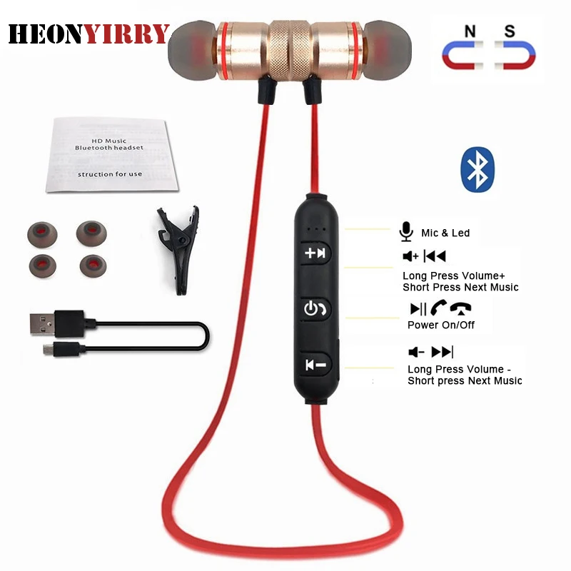 Sport Bluetooth Earphones stereo music wireless earphone earphone for phone Magnetic Headset earphone with Microphone kulaklik
Sport Bluetooth Earphones stereo music wireless earphone earphone for phone Magnetic Headset earphone with Microphone kulaklik