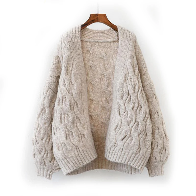 HSA Autumn 2018 Women Twist Sweater Cardigans Open Stitch Korean Fashion Poncho Jumper Oversized Thick Knit Coat chaqueta mujer
HSA Autumn 2018 Women Twist Sweater Cardigans Open Stitch Korean Fashion Poncho Jumper Oversized Thick Knit Coat chaqueta mujer