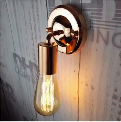 American vintage rose gold wall lamp gold-plated attic E27 vintage iron wall lamp 90v-240v antique lamp industry
American vintage rose gold wall lamp gold-plated attic E27 vintage iron wall lamp 90v-240v antique lamp industry