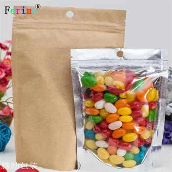 100pcs 14*22cm kraft paper compound aluminum packaging made of Yin and Yang of bone valve bag sealing bag food self-reliance bag
100pcs 14*22cm kraft paper compound aluminum packaging made of Yin and Yang of bone valve bag sealing bag food self-reliance bag