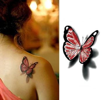 Sexy 2Pcs/Lot Colored Bufferfly Temporary 3D Tattoo Sticker Waterproof Tattoo Transfer Paper for Women Body Art Skin Marker
Sexy 2Pcs/Lot Colored Bufferfly Temporary 3D Tattoo Sticker Waterproof Tattoo Transfer Paper for Women Body Art Skin Marker