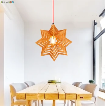 JW_Wooden Star Solid Wood 8 Corner Nordic Pendant Lights European Style Decoration Lamp Corridor Restaurant Dining Room Lighting
JW_Wooden Star Solid Wood 8 Corner Nordic Pendant Lights European Style Decoration Lamp Corridor Restaurant Dining Room Lighting