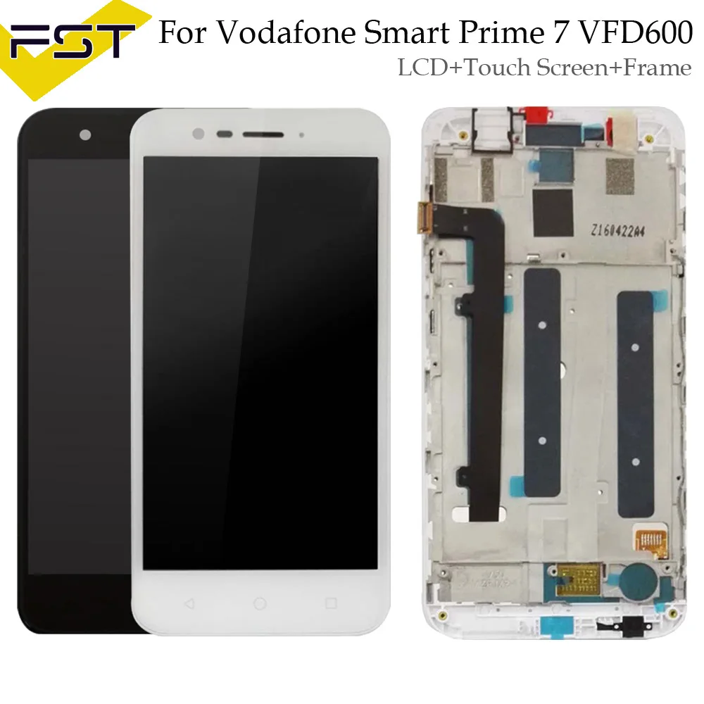Black/White For Alcatel Vodafone Smart Prime 7 VFD600 LCD Display Touch Screen Phone Digitizer Assembly With Frame
Black/White For Alcatel Vodafone Smart Prime 7 VFD600 LCD Display Touch Screen Phone Digitizer Assembly With Frame