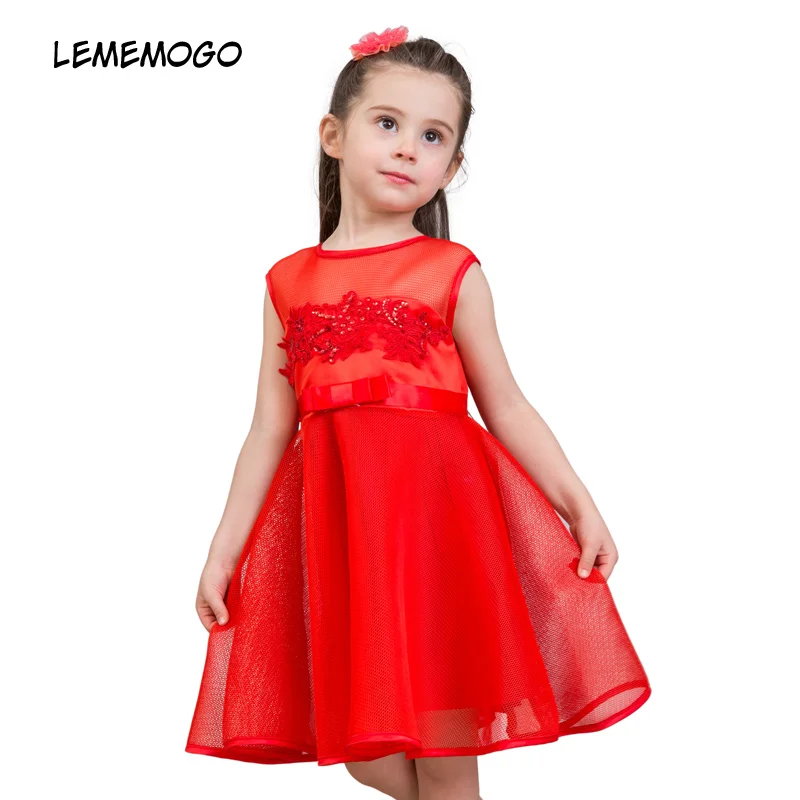 LEMEMOGO Summer Baby Girls Mesh Wedding Dresses Children Sashes Gules Dress Princess Lace Print V-Neck Kids Party banquet Dress
LEMEMOGO Summer Baby Girls Mesh Wedding Dresses Children Sashes Gules Dress Princess Lace Print V-Neck Kids Party banquet Dress