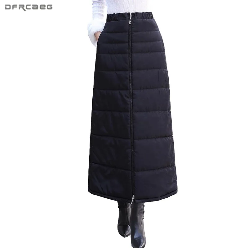 Black Winter Women's Down Cotton Long Pencil Skirts 2018 Fashion elastic High Waist Thicken Plus Size Skirt Female Saia Longa
Black Winter Women's Down Cotton Long Pencil Skirts 2018 Fashion elastic High Waist Thicken Plus Size Skirt Female Saia Longa