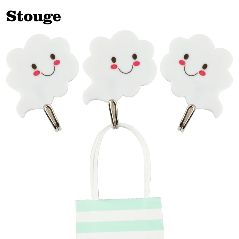 Stouge 3PCS/set Cartoon Cloud Multi-Purpose Hooks Strong Towel Umbrella Storage Rack Bathroom Kitchen Sticky Hook Accessories
Stouge 3PCS/set Cartoon Cloud Multi-Purpose Hooks Strong Towel Umbrella Storage Rack Bathroom Kitchen Sticky Hook Accessories