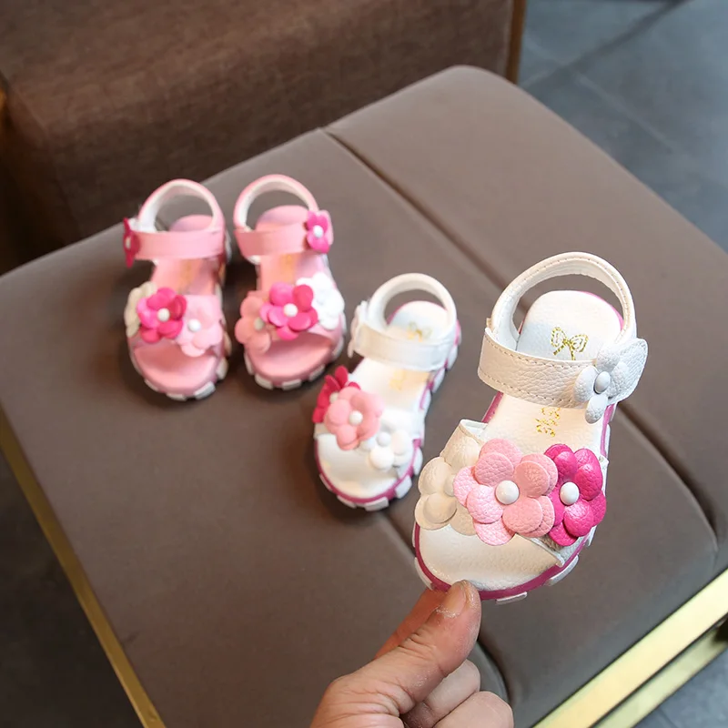Girl Sandals Baby Summer Shoes Flowers 1-3 Years Anti-slip Soft Bottom Girls Shoes Princess Toddler Shoes Children's Sandals
Girl Sandals Baby Summer Shoes Flowers 1-3 Years Anti-slip Soft Bottom Girls Shoes Princess Toddler Shoes Children's Sandals