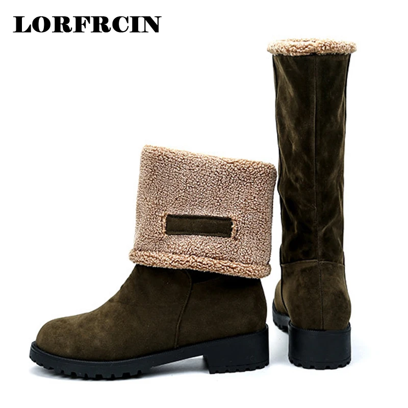 Winter Boots Women Warm Fur Mid-Calf Snow Boots Casual Shoes Woman Female Flats Round Toe Work Boots Shoes Mujer Plus Size 35~40
Winter Boots Women Warm Fur Mid-Calf Snow Boots Casual Shoes Woman Female Flats Round Toe Work Boots Shoes Mujer Plus Size 35~40