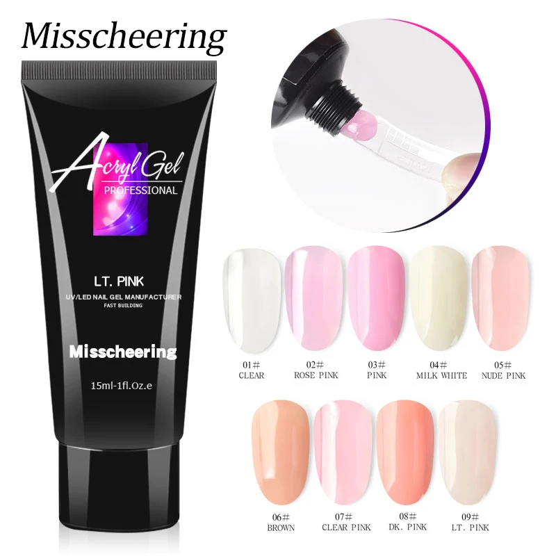 15ML Crystal Poly Gel Pink Nude Quick Extension Gel Nail Polish UV LED Acrylic Builder Gel Tips Nail Art Manicure Tools 9 Colors
15ML Crystal Poly Gel Pink Nude Quick Extension Gel Nail Polish UV LED Acrylic Builder Gel Tips Nail Art Manicure Tools 9 Colors