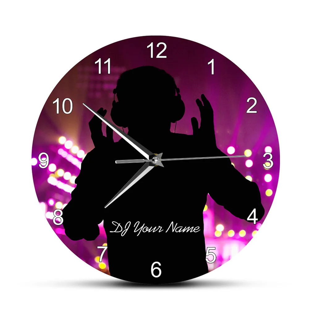 Personalised DJ Name Printed DJ Wall Clock Disc Jockey Turntable Mixer Record Custom DJ Exclusive Music Gift Night Club Decor
Personalised DJ Name Printed DJ Wall Clock Disc Jockey Turntable Mixer Record Custom DJ Exclusive Music Gift Night Club Decor