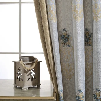 Luxurious Europe light tone warm jacquard Blackout curtains for Living Room with high-grade embroidery curtain for Bedroom
Luxurious Europe light tone warm jacquard Blackout curtains for Living Room with high-grade embroidery curtain for Bedroom