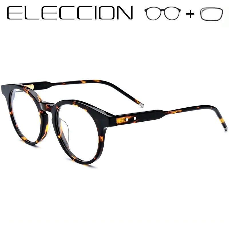 ELECCION Acetate Prescription Glasses Frame Wome 2019 New Round Eyeglasses Optical Frame Spectacle Women Vintage Eyewear TB404C
ELECCION Acetate Prescription Glasses Frame Wome 2019 New Round Eyeglasses Optical Frame Spectacle Women Vintage Eyewear TB404C