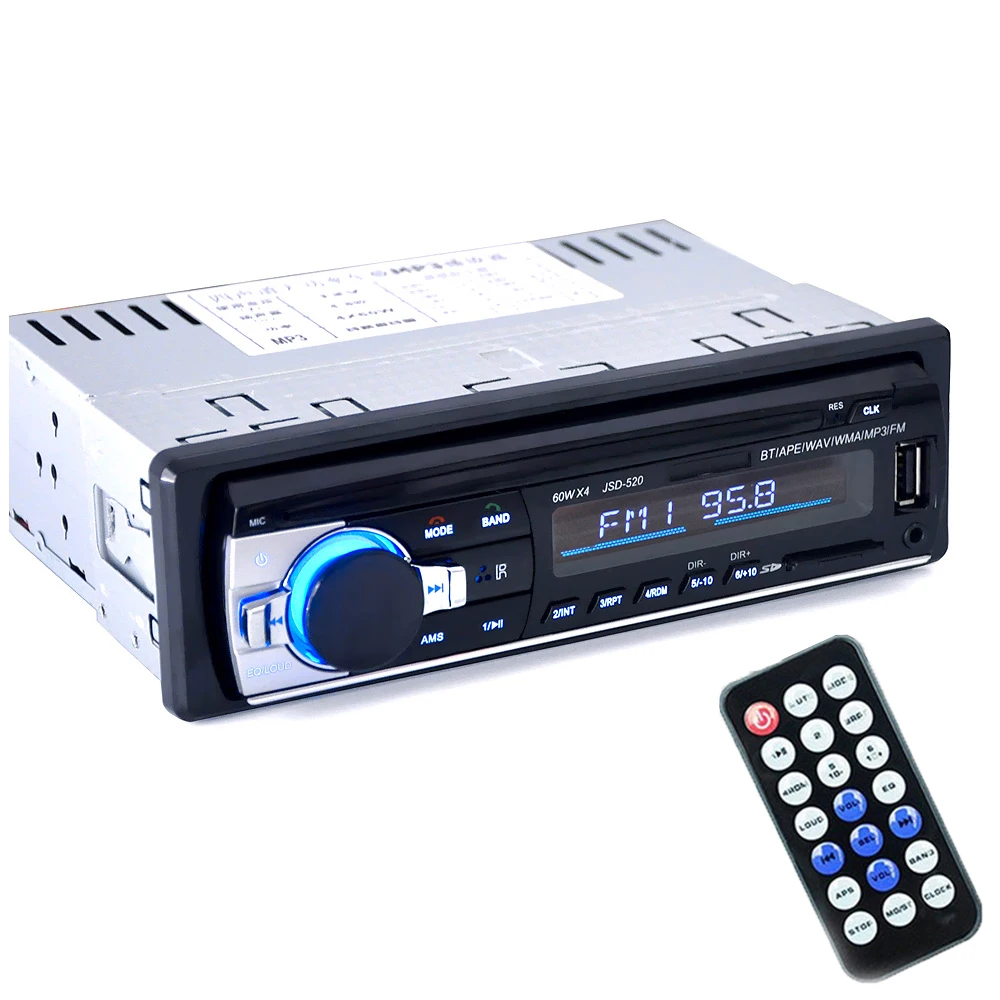 1 DIN Car Audio Multifunction BT Car Stereo Audio Player Receiver In-Dash FM Aux Input WMA WAV MP3 Player with SD / USB Port
1 DIN Car Audio Multifunction BT Car Stereo Audio Player Receiver In-Dash FM Aux Input WMA WAV MP3 Player with SD / USB Port