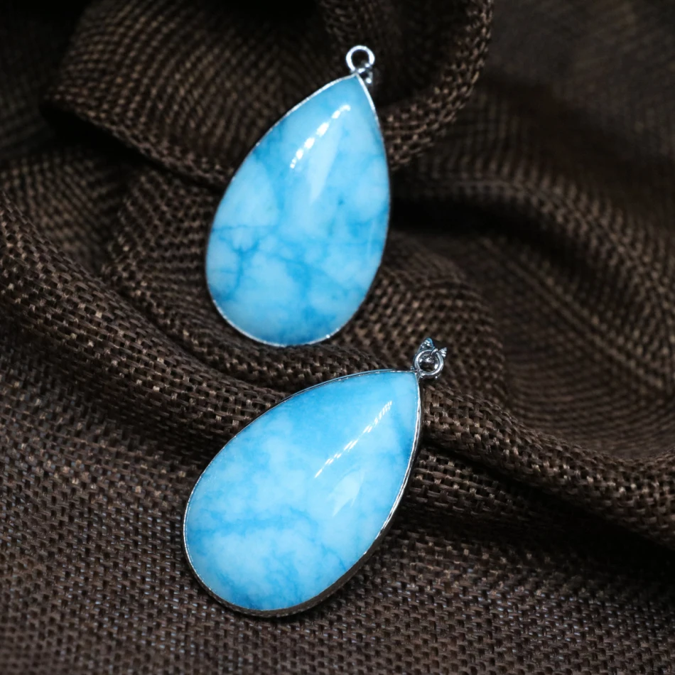 5 style stone chalcedony jades waterdrop teardrop pendant factory outlet fit for diy chain necklace women jewelry 15*25mm B1855
5 style stone chalcedony jades waterdrop teardrop pendant factory outlet fit for diy chain necklace women jewelry 15*25mm B1855