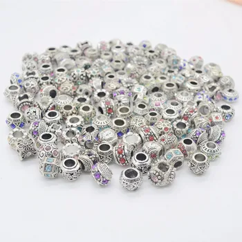 Free shipping! 100pcs mixed alloy charms mix color rhinestone big hole beads Fit Pandora bracelet DIY.
Free shipping! 100pcs mixed alloy charms mix color rhinestone big hole beads Fit Pandora bracelet DIY.