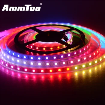 DC 5V RGB Colorful Led Strip WS2812b WS2812 2812 IC IP67 Led Strip Light Fita De Led Neon Lamp
DC 5V RGB Colorful Led Strip WS2812b WS2812 2812 IC IP67 Led Strip Light Fita De Led Neon Lamp