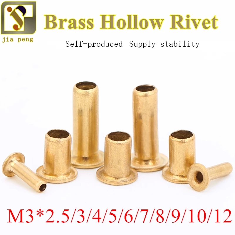 200pcs High Quality M3*2.5/3/4/5/6/7/8/9/10 3mm Brand New Copper Hollow Rivet Double-sided Circuit Board PCB Vias Nails
200pcs High Quality M3*2.5/3/4/5/6/7/8/9/10 3mm Brand New Copper Hollow Rivet Double-sided Circuit Board PCB Vias Nails