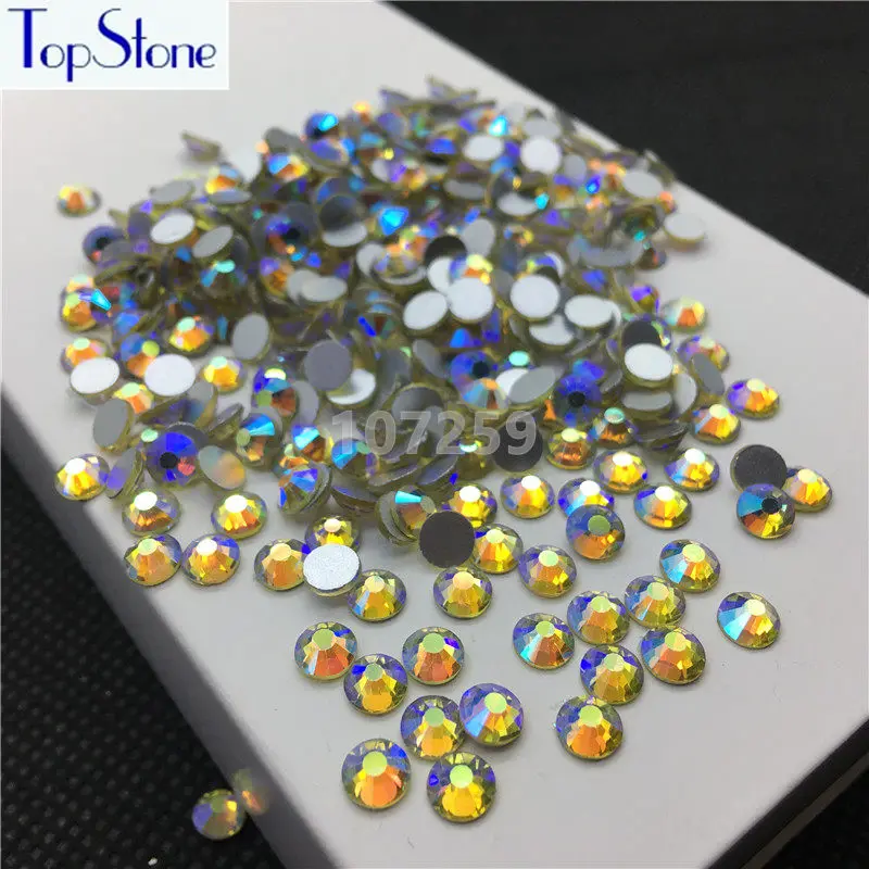 TopStone Jonquil Yellow AB Color ss3-ss30 Round Glass Crystal Flatbacks Nail Art 3D Stones Glue On Non Hotfix Rhinestones
TopStone Jonquil Yellow AB Color ss3-ss30 Round Glass Crystal Flatbacks Nail Art 3D Stones Glue On Non Hotfix Rhinestones