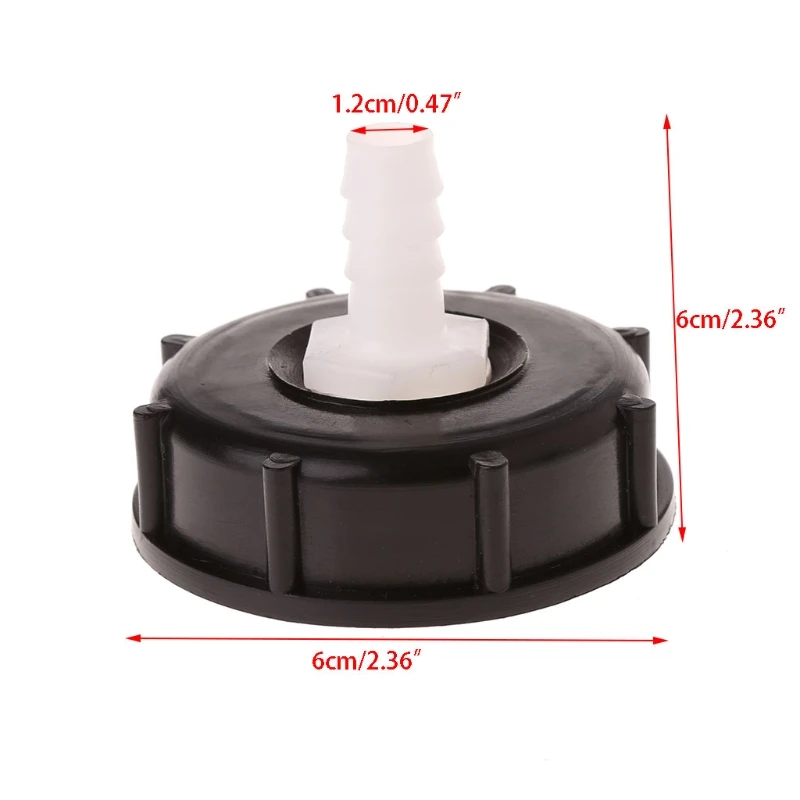 IBC Tote Tank Food Grade Drain Adapter 2.36" Coarse Thread To 12mm Hose Faucet Valve
IBC Tote Tank Food Grade Drain Adapter 2.36" Coarse Thread To 12mm Hose Faucet Valve