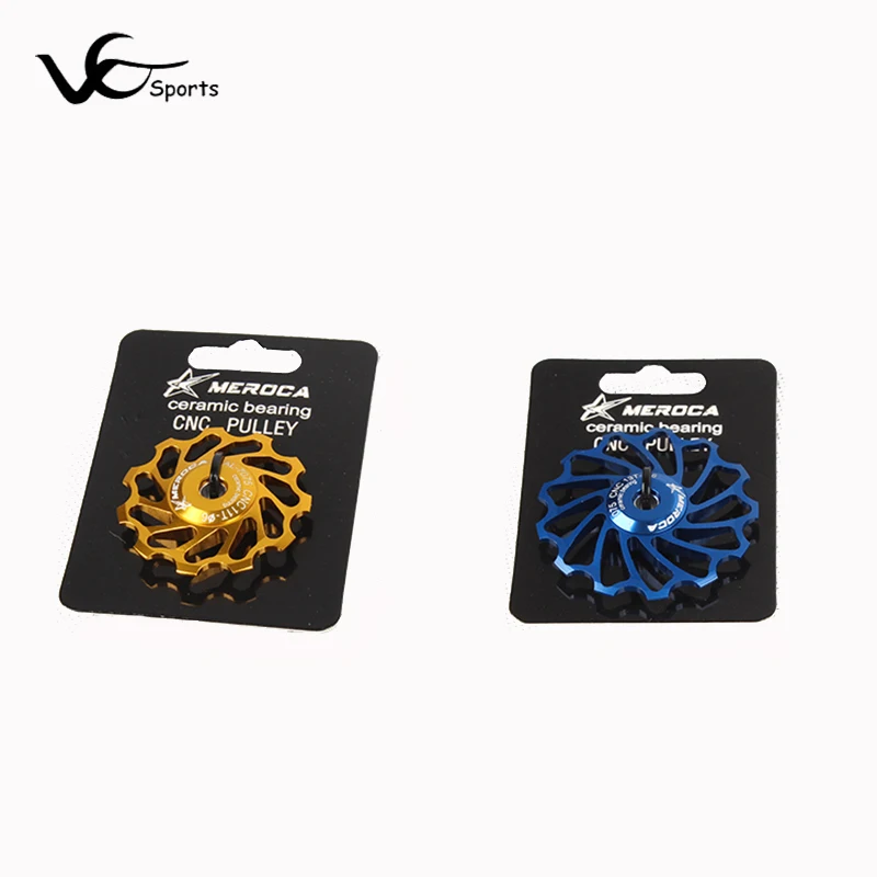 Meroca ceramics bicycle rear derailleur guide wheel pulley ceramic bearing road mountain bike 11T 13T 7005 Al alloy 7 color
Meroca ceramics bicycle rear derailleur guide wheel pulley ceramic bearing road mountain bike 11T 13T 7005 Al alloy 7 color