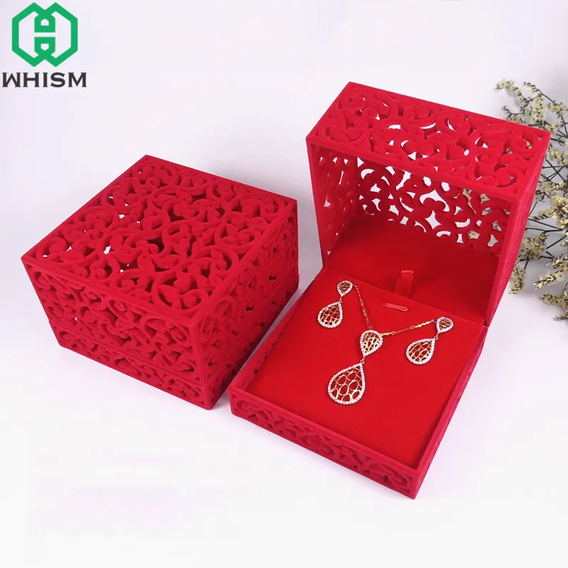 WHISM Flocking Plastic Jewelry Display Packaging Gift Boxes Ring Earring Organizer Wedding Birthday Necklace Holder Jewelery Box
WHISM Flocking Plastic Jewelry Display Packaging Gift Boxes Ring Earring Organizer Wedding Birthday Necklace Holder Jewelery Box