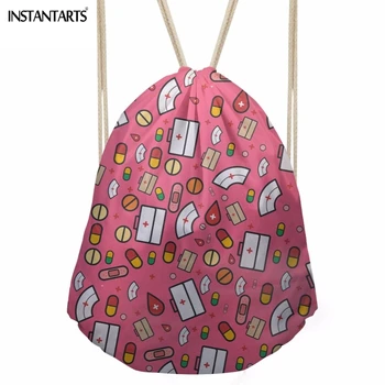INSTANTARTS Funny 3D Cartoon Nurse Printing Women Drawstrings School Students Storage Backpacks Softback Teens Girls Beach Bags
INSTANTARTS Funny 3D Cartoon Nurse Printing Women Drawstrings School Students Storage Backpacks Softback Teens Girls Beach Bags