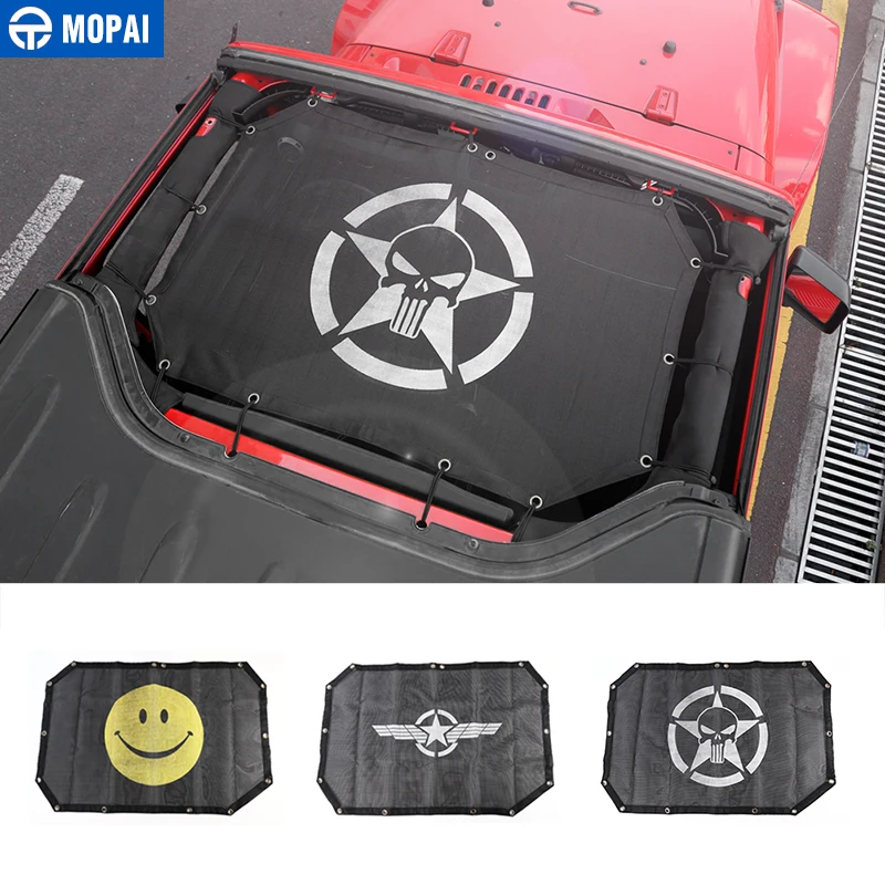 MOPAI 2 Door Car Top Sunshade Cover Roof Anti UV Sun Shade Protect Mesh Net Accessories For Jeep Wrangler 2007-2017 Car Styling
MOPAI 2 Door Car Top Sunshade Cover Roof Anti UV Sun Shade Protect Mesh Net Accessories For Jeep Wrangler 2007-2017 Car Styling