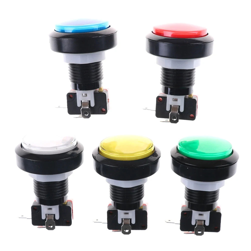 1 PCS 46mm 12V LED Illuminated Push Button Round Arcade button switch Arcade Video Game Arcade cabinet Accessories
1 PCS 46mm 12V LED Illuminated Push Button Round Arcade button switch Arcade Video Game Arcade cabinet Accessories