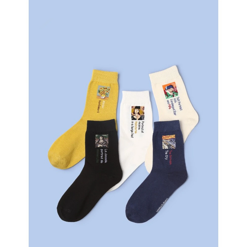 Women's personality oil painting cotton socks small fresh Harajuku style retro socks cute funny happy crew trend street socks
Women's personality oil painting cotton socks small fresh Harajuku style retro socks cute funny happy crew trend street socks