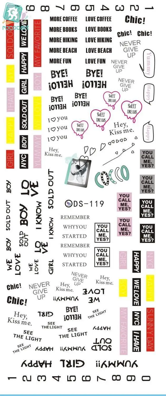 DS119 DIY Water Transfer Nails Art Sticker I love You Letters Element Nail Wrap Sticker Tips Manicura nail foil transfer Sticker
DS119 DIY Water Transfer Nails Art Sticker I love You Letters Element Nail Wrap Sticker Tips Manicura nail foil transfer Sticker