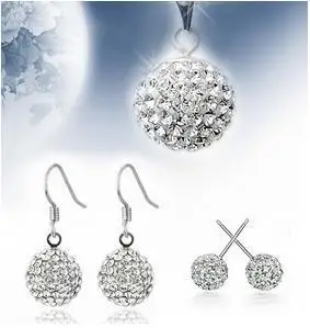 2016 new arrival fashion shiny zircon ball 925 sterling silver jewelry sets stud earrings drop earrings necklaces
2016 new arrival fashion shiny zircon ball 925 sterling silver jewelry sets stud earrings drop earrings necklaces