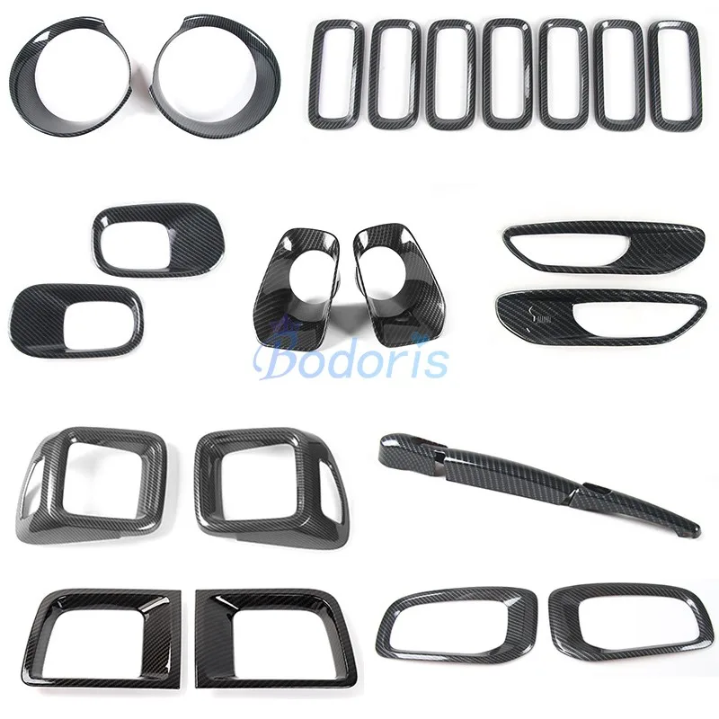 For Jeep Renegade Carbon Fiber Color Light Fog Lamp Mirror Wiper Daylight Handle Exterior Garnish Trim Car Styling Accessories
For Jeep Renegade Carbon Fiber Color Light Fog Lamp Mirror Wiper Daylight Handle Exterior Garnish Trim Car Styling Accessories