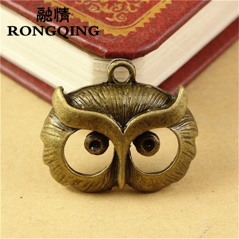 RONGQING 40pcs 24*20*6MM Hollow Owl Face Pendant for Jewelry Making Fashion Alloy Jewelry Accessories
RONGQING 40pcs 24*20*6MM Hollow Owl Face Pendant for Jewelry Making Fashion Alloy Jewelry Accessories