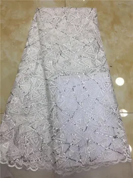 new African Lace Fabric High Quality Lace Sequins Fabric French Nigerian Tulle Lace Fabric White Embroidery Wedding Lace X3
new African Lace Fabric High Quality Lace Sequins Fabric French Nigerian Tulle Lace Fabric White Embroidery Wedding Lace X3