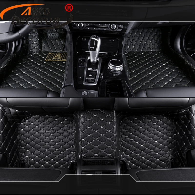 AutoDecorun Custom Fit PVC Leathe автомобильные коврики для Citroen C4 C4-Picasso Автомобильные ковры